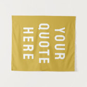 Aangepaste gouden banner gepersonaliseerde uw offe wandkleed (Voorkant (horizontaal))