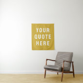Aangepaste gouden banner gepersonaliseerde uw offe wandkleed (In situ)