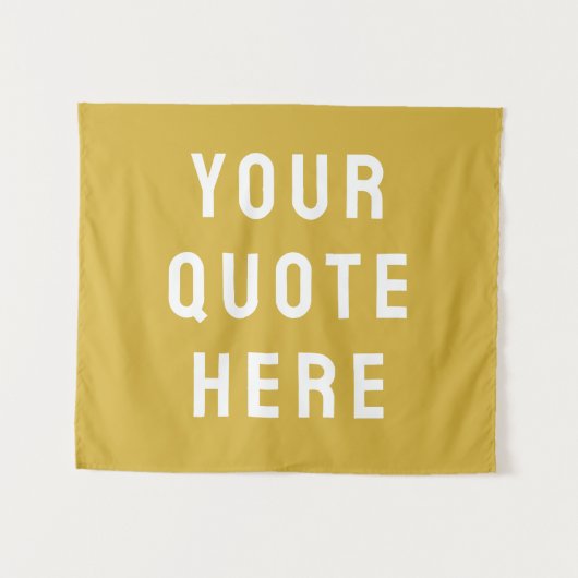 Aangepaste gouden banner gepersonaliseerde uw offe wandkleed (Voorkant (horizontaal))