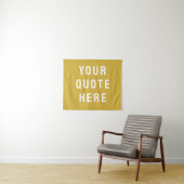 Aangepaste gouden banner gepersonaliseerde uw offe wandkleed (In Situ (horizontaal))