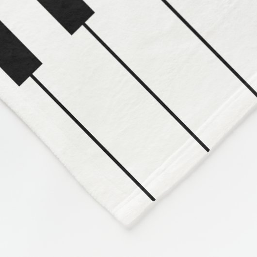 Aangepaste gouden biljetten en pianosleutels fleece deken (Hoek)