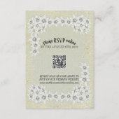 Aangepaste gouden bloemenbruiloft Enclosure Kaart (Voorkant)