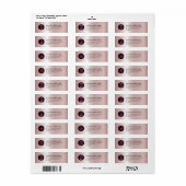 Aangepaste gouden Business Logo Retour Adreslabel Etiket (Full Sheet)