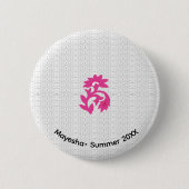 Aangepaste gouden Buttonnen | 3D & Design in-/uits Ronde Button 5,7 Cm (Voorkant)