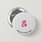 Aangepaste gouden Buttonnen | 3D & Design in-/uits Ronde Button 5,7 Cm (Voorkant /achterkant)