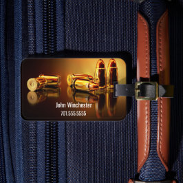 Aangepaste gouden cartridges bagagelabel