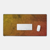 Aangepaste Gouden Ember Desk Mat - Warm & Vet (Keyboard & Muis)