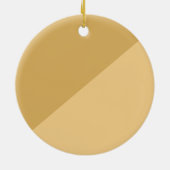 Aangepaste gouden en rode kerst keramisch ornament (Achterkant)