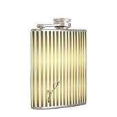 Aangepaste gouden en witte maatkolf heupfles (Rechts)