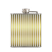 Aangepaste gouden en witte maatkolf heupfles (Achterkant)