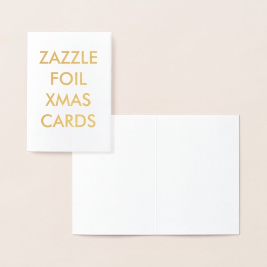 Aangepaste Gouden Folie Kerst Kaart (Display)