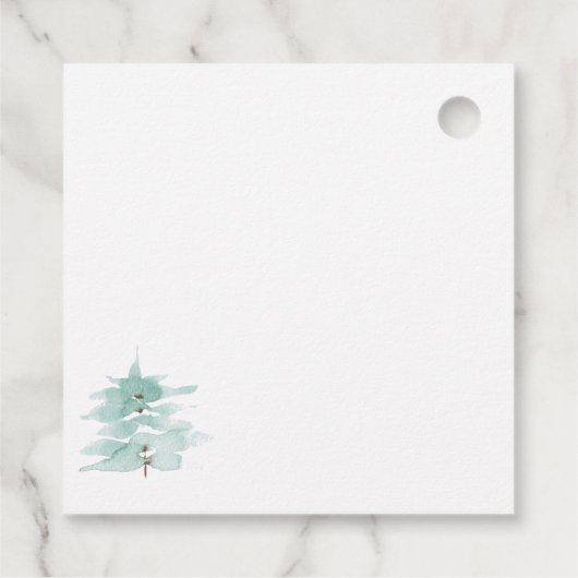 Aangepaste gouden folie kerstvakantie bedankjes labels (Achterkant)