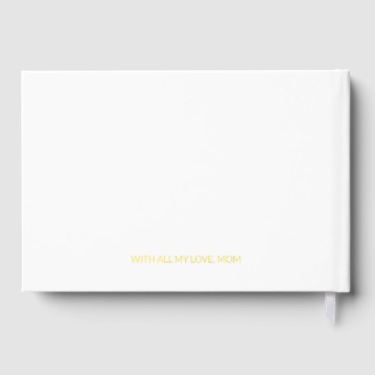 Aangepaste Gouden Folie Mijn Baby Boek Keepsake vo (Achterkant)