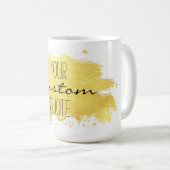 Aangepaste gouden folie prijsopgave mok. koffiemok (Voorkant rechts)