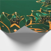 Aangepaste gouden folie vakantie inpakpapier (Hoek)