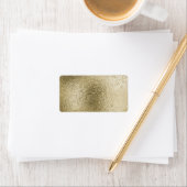 Aangepaste gouden getextureerde metallic look Sjab Etiket (Insitu)