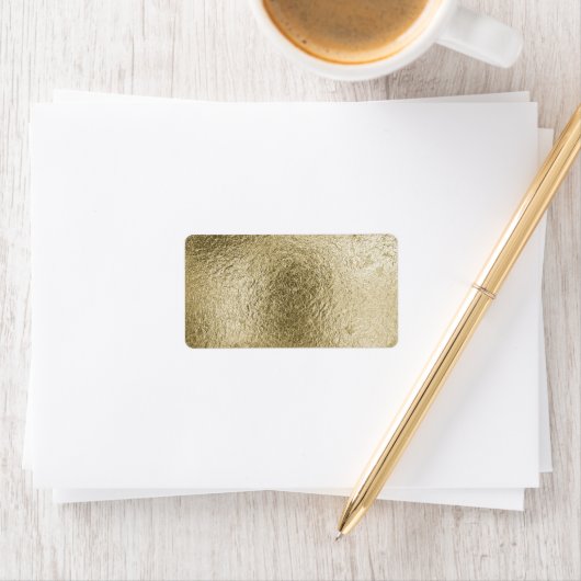 Aangepaste gouden getextureerde metallic look Sjab Etiket (Insitu)