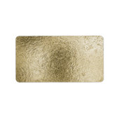 Aangepaste gouden getextureerde metallic look Sjab Etiket (Voorkant)