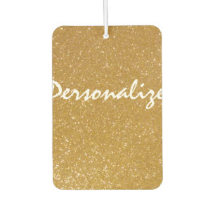 Aangepaste gouden glitter hartvormige auto luchtve luchtverfrisser