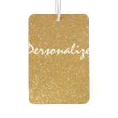 Aangepaste gouden glitter hartvormige auto luchtve luchtverfrisser (Achterkant)