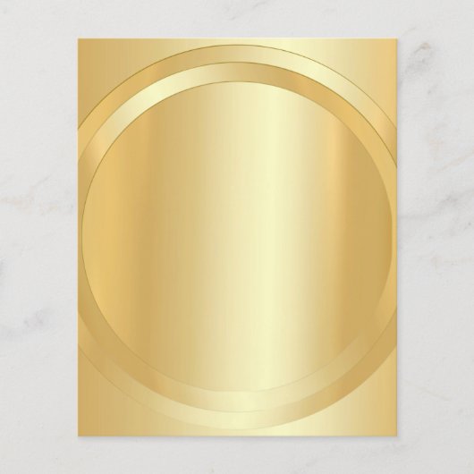 Aangepaste gouden gouden Sjabloon Voeg Jouw tekst  (Voorkant)