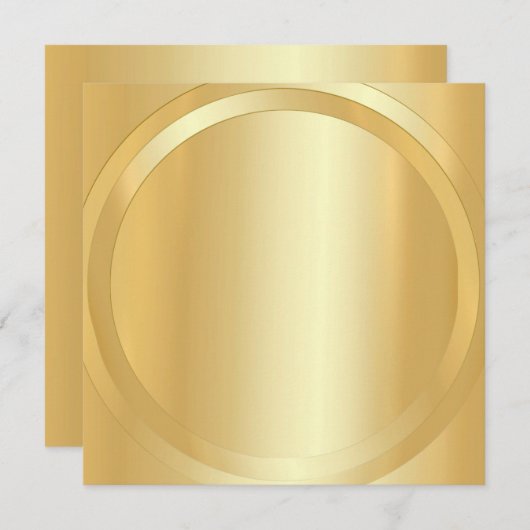 Aangepaste gouden goudkleurige Sjabloon Jouw tekst (Voorkant / Achterkant)