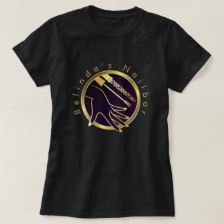 Aangepaste Gouden hand en Nail Technician T-shirt