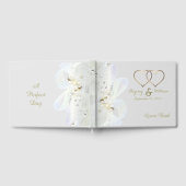 Aangepaste gouden harten parels en oorkonde gastenboek (Volledig)