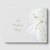 Aangepaste gouden harten parels en oorkonde gastenboek (Achterkant)