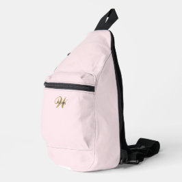 Aangepaste gouden initiaal Meisjesachtig schone bl Sling Bag