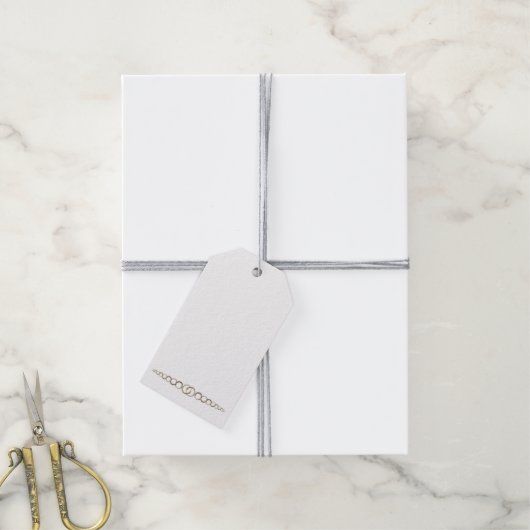 Aangepaste "gouden" juwelen of Gift-Kaarten voor D Cadeaulabel (Met Touw)