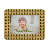 Aangepaste gouden kerstboom magneet (Horizontaal)