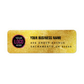 Aangepaste gouden kleur Business Logo Etiket (Voorkant)