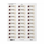 Aangepaste gouden kleur Business Logo Label (Full Sheet)