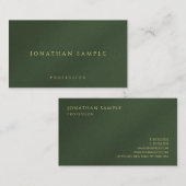 Aangepaste Gouden Kleur Tekst Premium Thick Luxury Visitekaartje (Voorkant / Achterkant)
