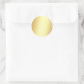Aangepaste gouden look Blank Elegante Sjabloon Tek Ronde Sticker (Tas)