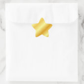 Aangepaste gouden look elegant moderne, lege Sjabl Ster Sticker (Tas)