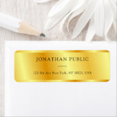 Aangepaste gouden look Moderne Glamoureuze Sjabloo Etiket (Insitu)