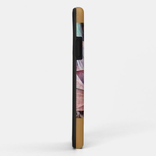 Aangepaste gouden met Lotus Flower Case-Mate iPhone Case (Achterkant/rechts)