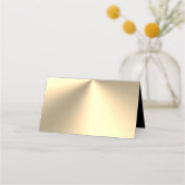 Aangepaste gouden metalen luxe bruidplaatskaarten plaatskaartje (Achterkant)