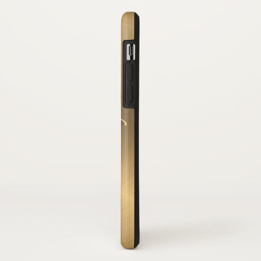 Aangepaste gouden metalen radiale textuur Case-Mate iPhone case (Achterkant/links)