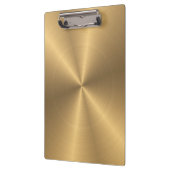 Aangepaste gouden metalen radiale textuur klembord (Links)