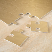 Aangepaste gouden metalen radiale textuur legpuzzel (Zijkant)