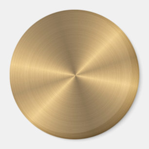 Aangepaste gouden metalen radiale textuur magneet