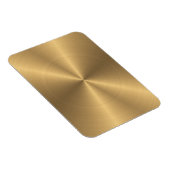 Aangepaste gouden metalen radiale textuur magneet (Rechterzijde)