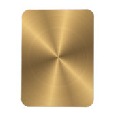 Aangepaste gouden metalen radiale textuur magneet (Verticaal)
