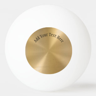 Aangepaste gouden metalen radiale textuur pingpongbal