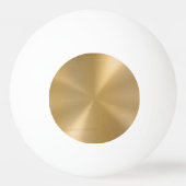 Aangepaste gouden metalen radiale textuur pingpongbal (Achterkant)