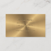 Aangepaste gouden metalen radiale textuur visitekaartje (Achterkant)