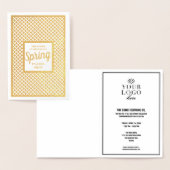 Aangepaste gouden Mode Show | Bedrijfsevenement Folie Kaarten (Display)